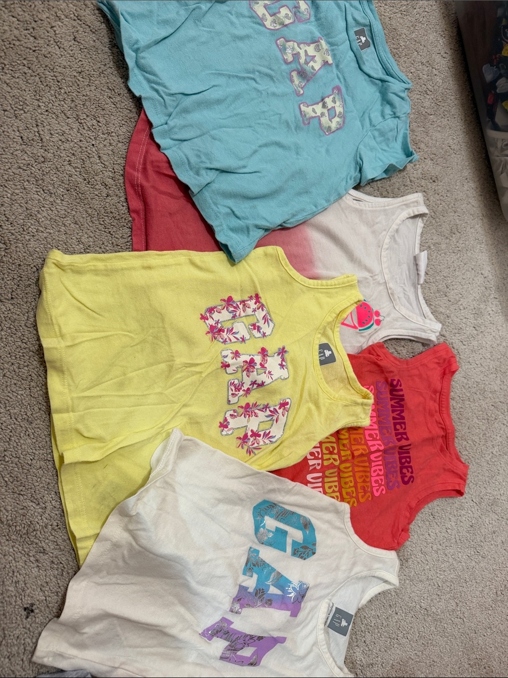 Girls 4T summer shirt bundle.